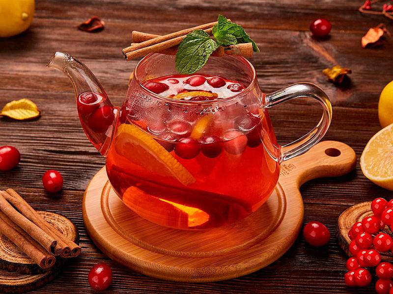 Клюквенный чай: польза и вред и напитка, рецепты приготовления