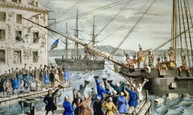 Что такое Бостонское чаепитие 1773 года