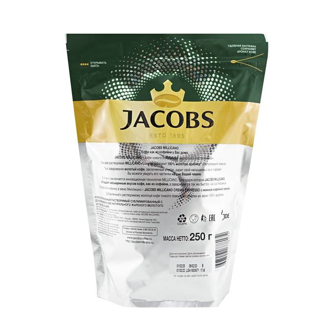 Характеристика сортов кофе jacobs