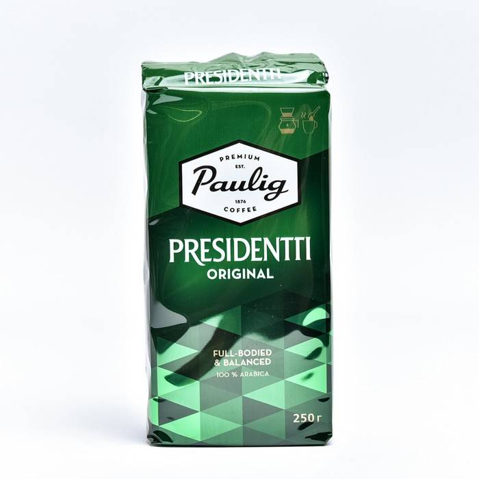 Кофе паулиг президент, ассортимент бренда paulig president