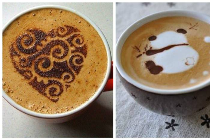Как приготовить кофе с рисунком в домашних условиях