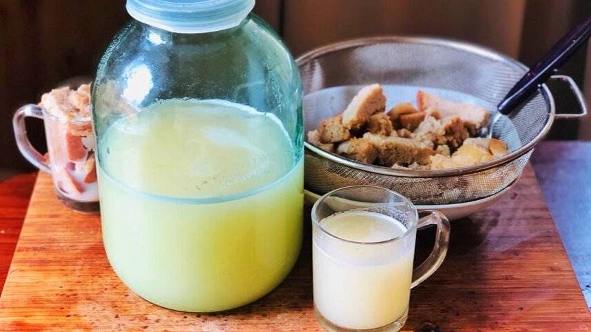 Домашний ржаной белый квас на закваске - рецепт приготовления с фото в домашних условиях