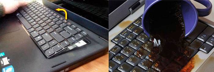 Что делать, если пролил воду на ноутбук: залил жидкостью, не работает клавиатура